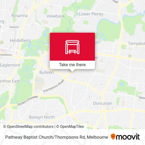 Pathway Baptist Church / Thompsons Rd map