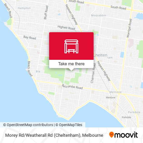 Morey Rd / Weatherall Rd (Cheltenham) map