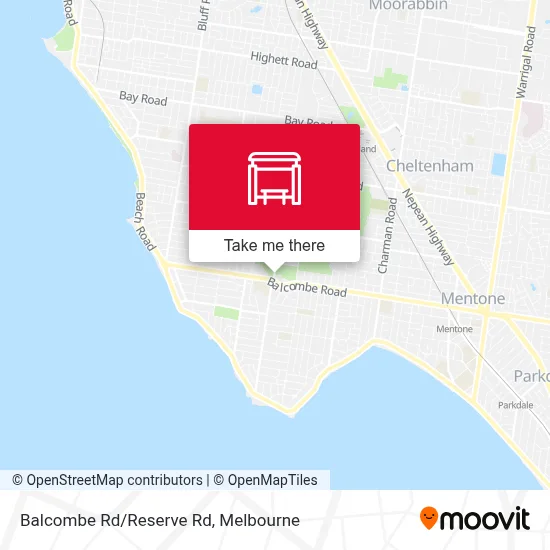 Mapa Balcombe Rd/Reserve Rd