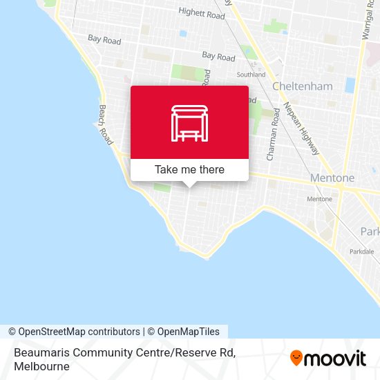 Beaumaris Community Centre / Reserve Rd map