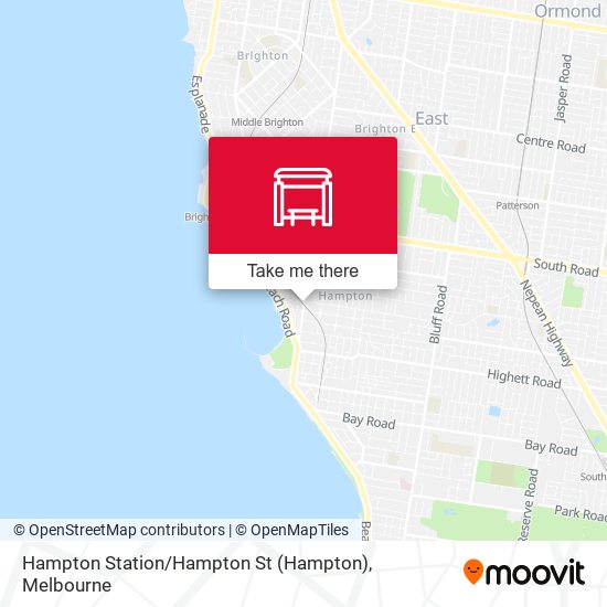 Hampton Station / Hampton St map