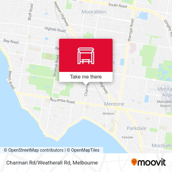 Charman Rd/Weatherall Rd map