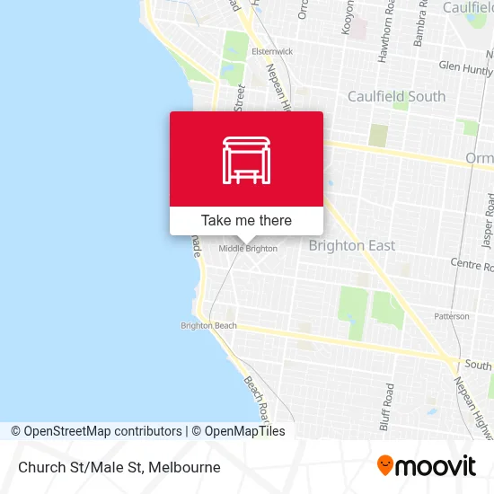 Mapa Church St/Male St