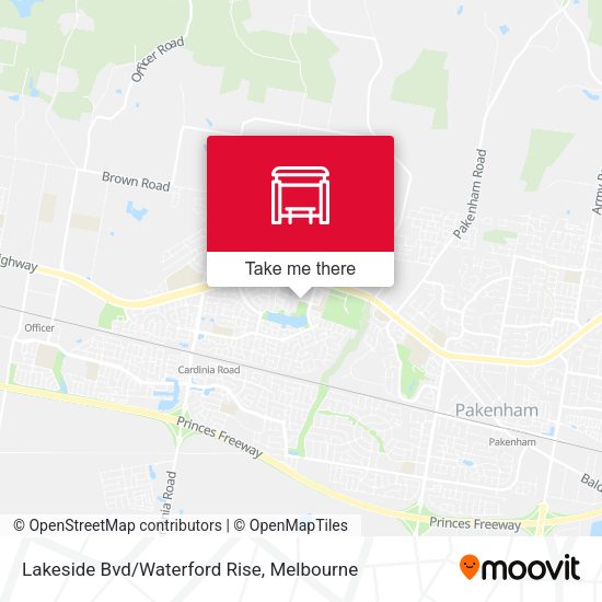 Lakeside Bvd/Waterford Rise map