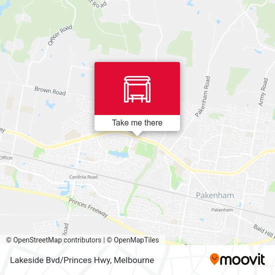 Lakeside Bvd/Princes Hwy map