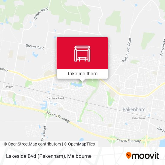 Lakeside Bvd (Pakenham) map