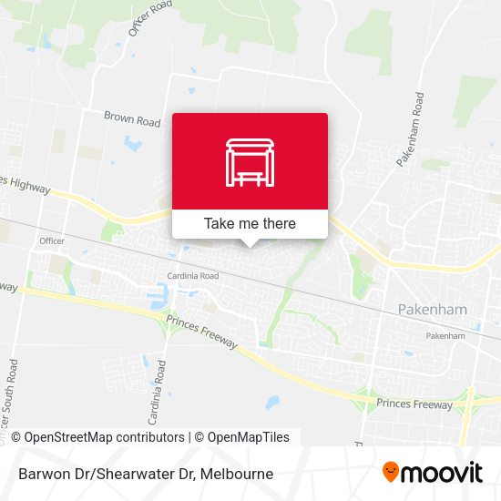 Barwon Dr/Shearwater Dr map