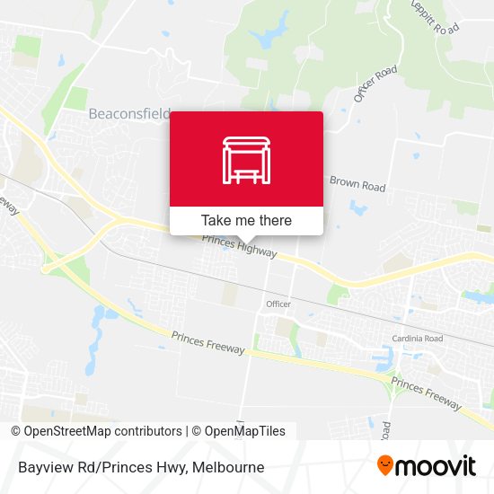 Bayview Rd/Princes Hwy map