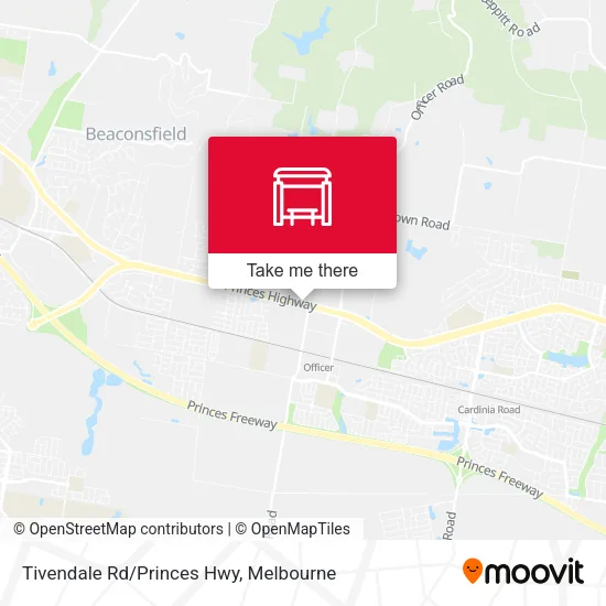 Tivendale Rd/Princes Hwy map
