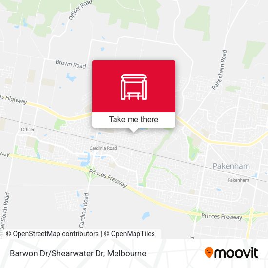Barwon Dr/Shearwater Dr map