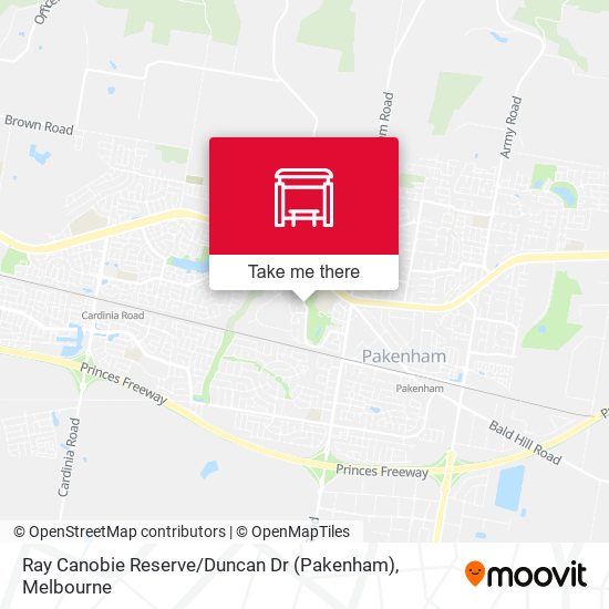 Mapa Ray Canobie Reserve / Duncan Dr (Pakenham)