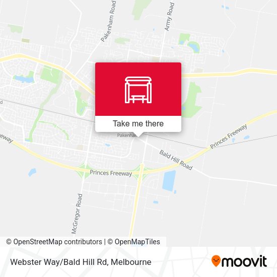 Webster Way/Bald Hill Rd map