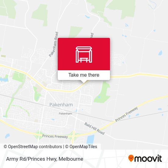Army Rd/Princes Hwy map