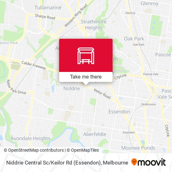 Mapa Niddrie Central Sc / Keilor Rd (Essendon)