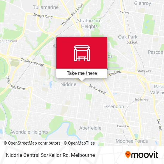 Mapa Niddrie Central Sc/Keilor Rd