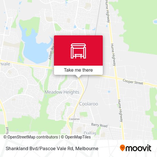 Shankland Bvd/Pascoe Vale Rd map