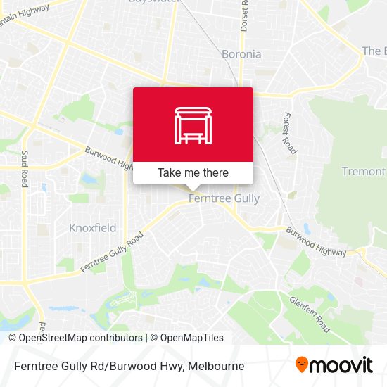 Ferntree Gully Rd/Burwood Hwy map