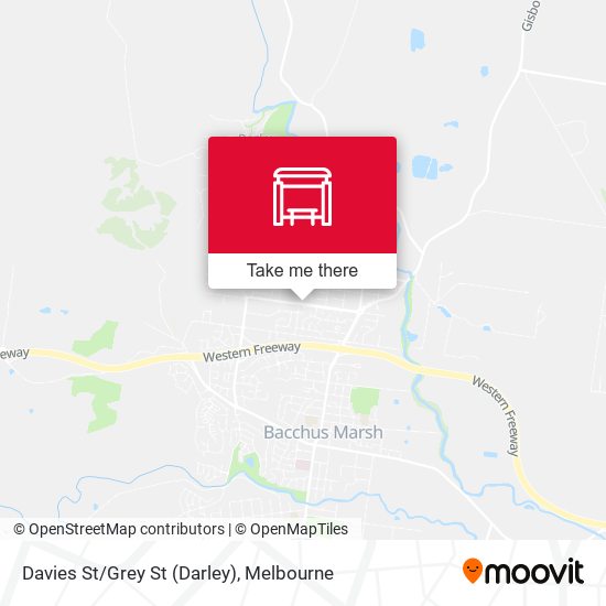 Davies St/Grey St (Darley) map