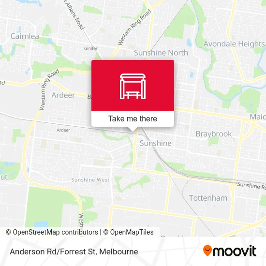 Mapa Anderson Rd/Forrest St