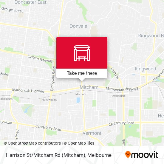 Harrison St / Mitcham Rd map