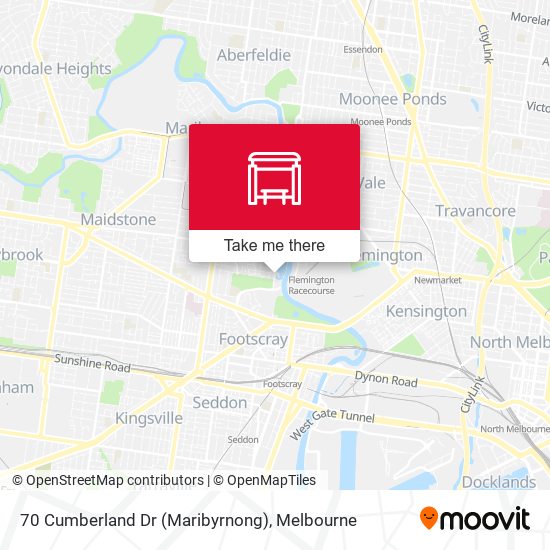 70 Cumberland Dr (Maribyrnong) map