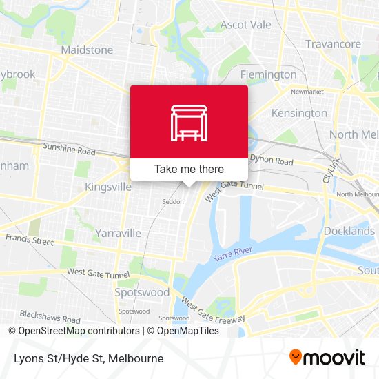 Lyons St/Hyde St map