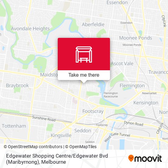 Mapa Edgewater Shopping Centre / Edgewater Bvd (Maribyrnong)