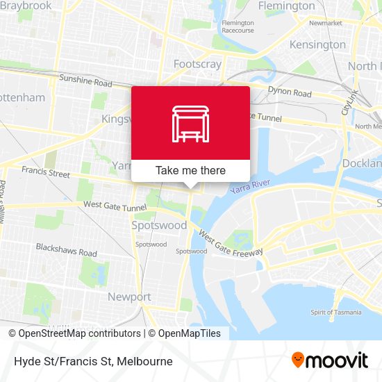 Hyde St/Francis St map