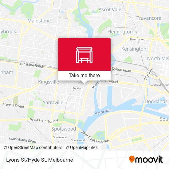 Lyons St/Hyde St map