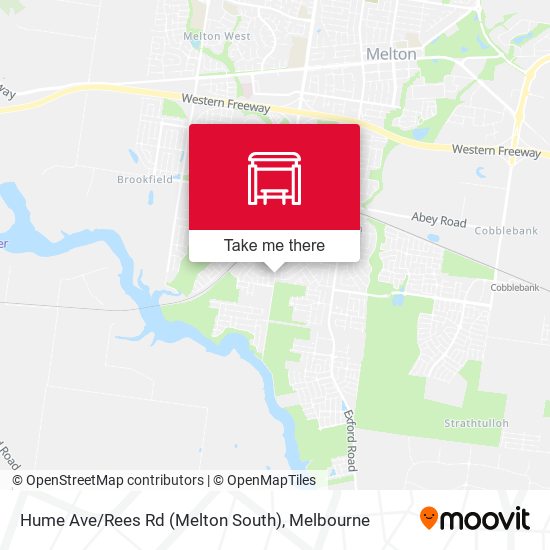 Hume Ave / Rees Rd (Melton South) map