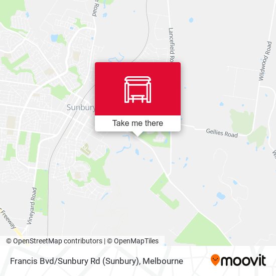 Mapa Francis Bvd / Sunbury Rd