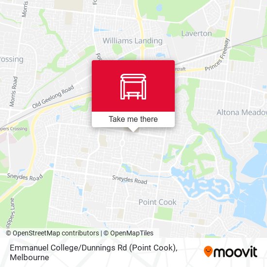 Emmanuel College / Dunnings Rd (Point Cook) map