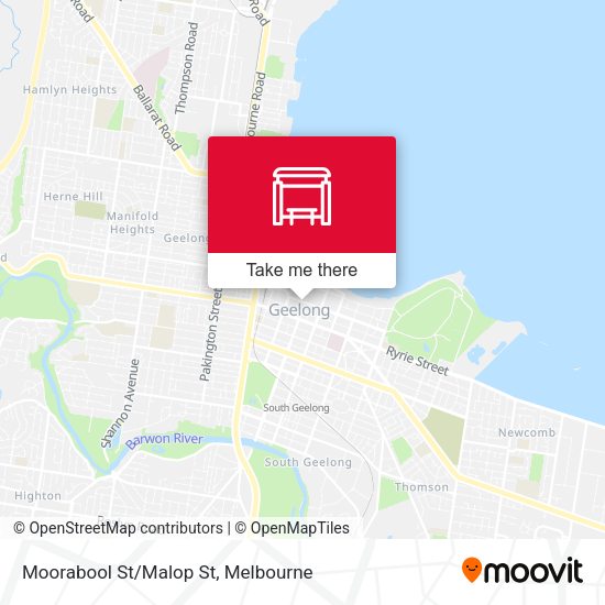 Moorabool St/Malop St map