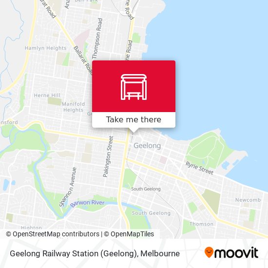 Geelong Railway Station map