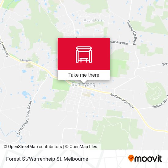 Forest St/Warrenheip St map