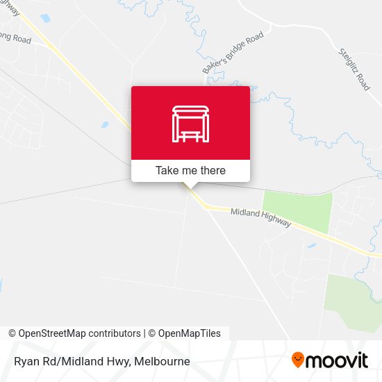 Ryan Rd/Midland Hwy map