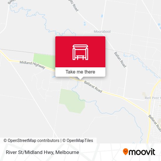 River St/Midland Hwy map