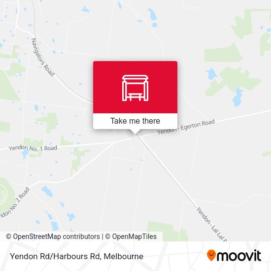 Yendon Rd/Harbours Rd map