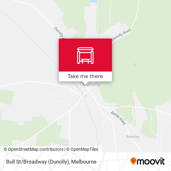 Bull St/Broadway (Dunolly) map