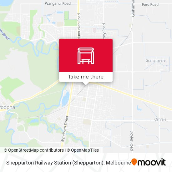 Shepparton Railway Station map