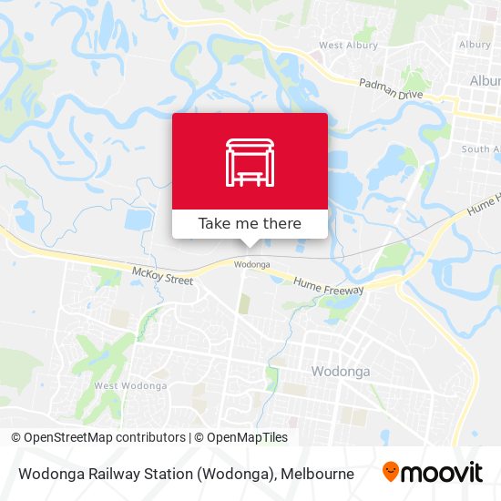 Wodonga Railway Station map