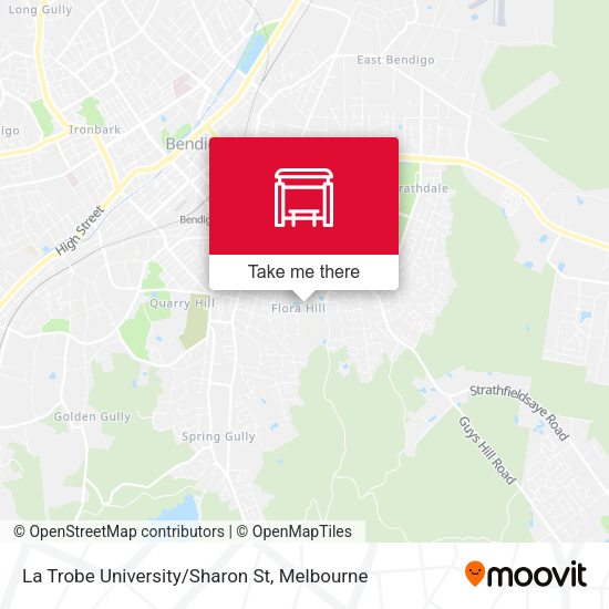 La Trobe University/Sharon St map