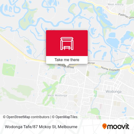 Wodonga Tafe/87 Mckoy St map