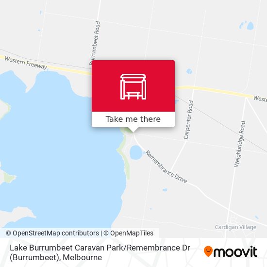 Mapa Lake Burrumbeet Caravan Park / Remembrance Dr