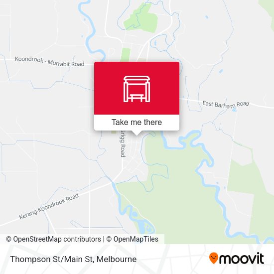 Thompson St/Main St map