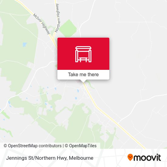 Jennings St/Northern Hwy map