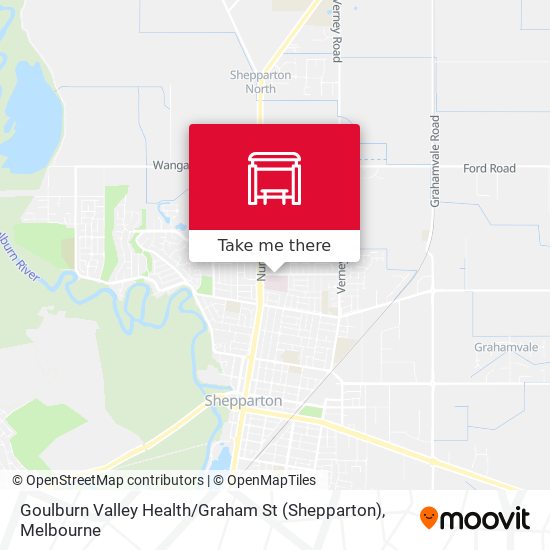 Mapa Goulburn Valley Health / Graham St (Shepparton)