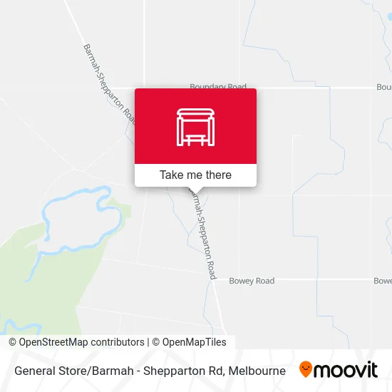 Mapa General Store / Barmah - Shepparton Rd