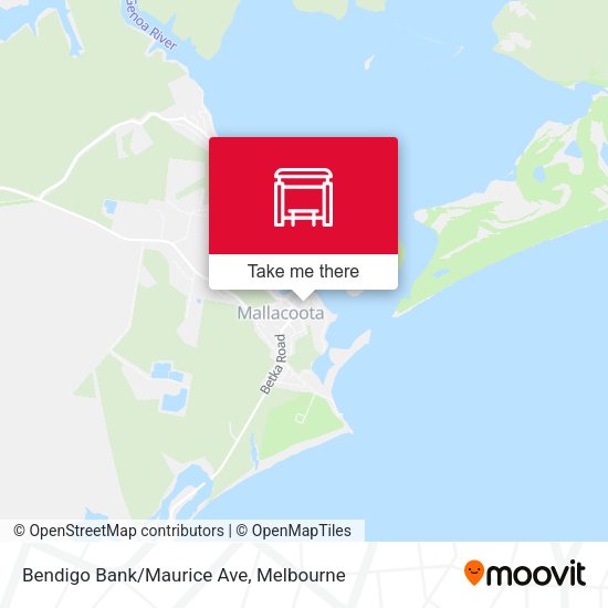 Bendigo Bank/Maurice Ave map