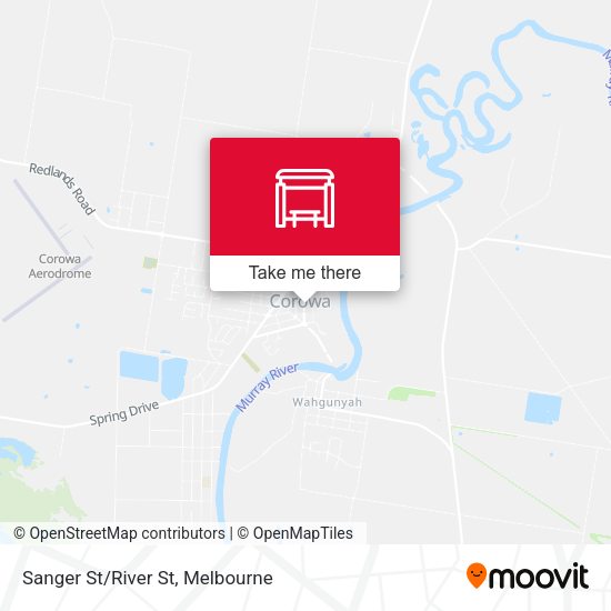 Sanger St/River St map